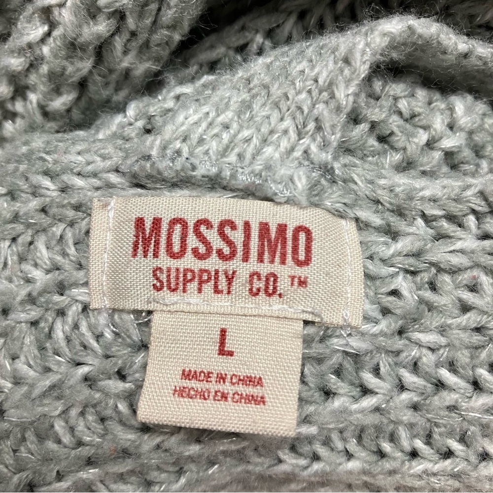 MOSSIMO SUPPLY CO. Knit Pullover V-Neck Sweater Criss-Cross Back Womens SZ Large - Picture 3 of 7